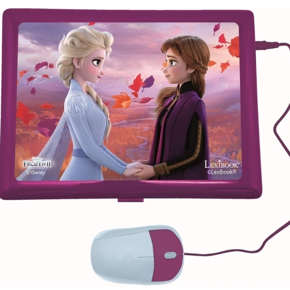 LEXiBOOK Disney Frozen Educational and Bilingual Laptop Spanish/English